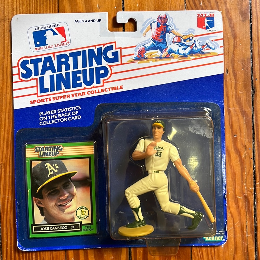 1989 KENNER STARTING LINEUP MLB JOSE CANSECO OAKLAND ATHLETICS